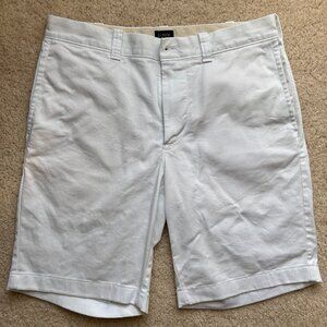 J Crew 9" Gramercy Flex White Khaki Shorts W 30